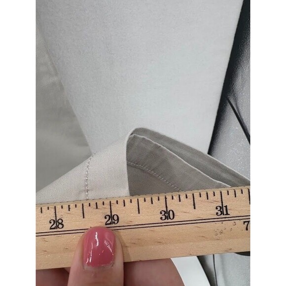 Talbots NWT Relaxed Chino Pants 16 light khaki beige stretch cotton ankle solid - Picture 6 of 8